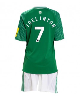 Günstige Newcastle United Joelinton #7 Auswärts Trikotsatzt Kinder 2025-26 Kurzarm (+ Kurze Hosen)